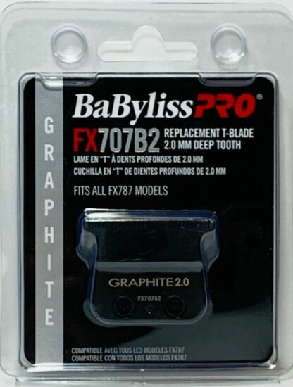 BABYLISS PRO GRAPHITE 2.0 MM DEEP TOOTH REPLACEMENT T-BLADE FITS ALL FX787 MODELS # FX707B2