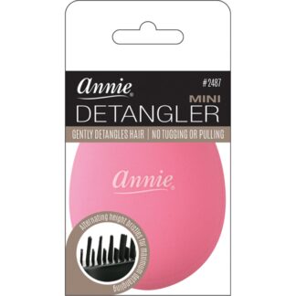 AnnieMINI-DETANGLER-BRUSH-RUBBERIZED-PINK-COLOR