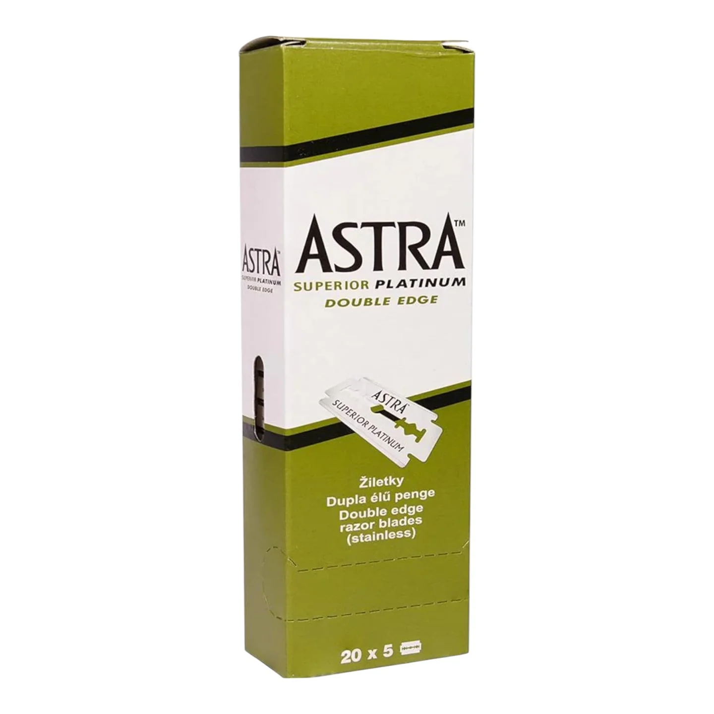 Astra Superior Platinum Double Edge Razor Blades: Unrivaled Smoothness 100 Blades - Image 3