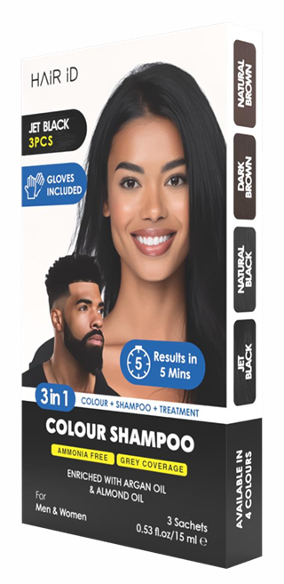 Hair ID 3 In 1 Ammonia Free Color Shampoo